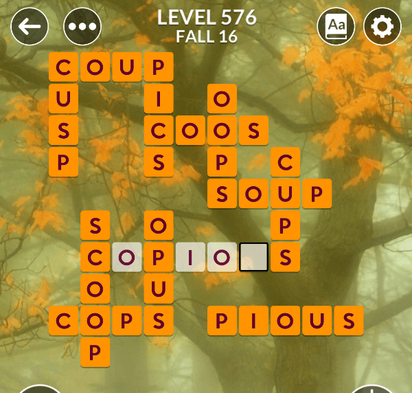 Wordscapes level 576