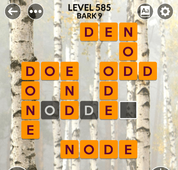 Wordscapes level 585
