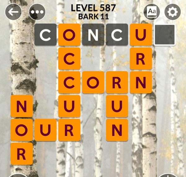 Wordscapes level 587