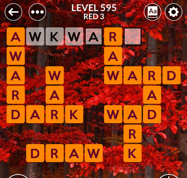 Wordscapes level 595