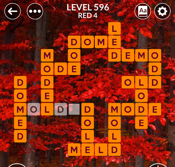 Wordscapes level 596