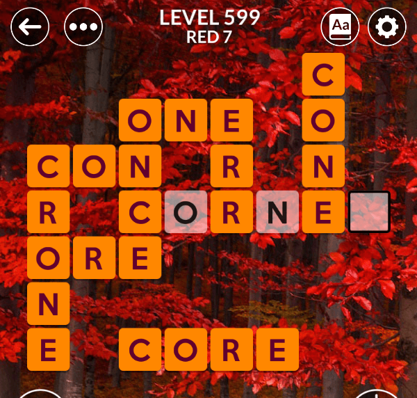 Wordscapes level 599