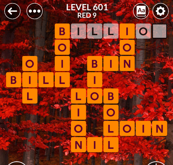 Wordscapes level 601