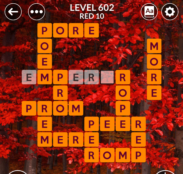 Wordscapes level 602