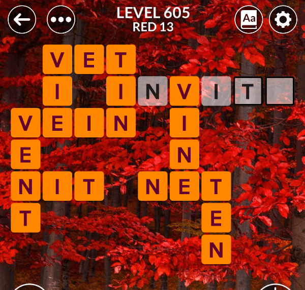 Wordscapes level 605