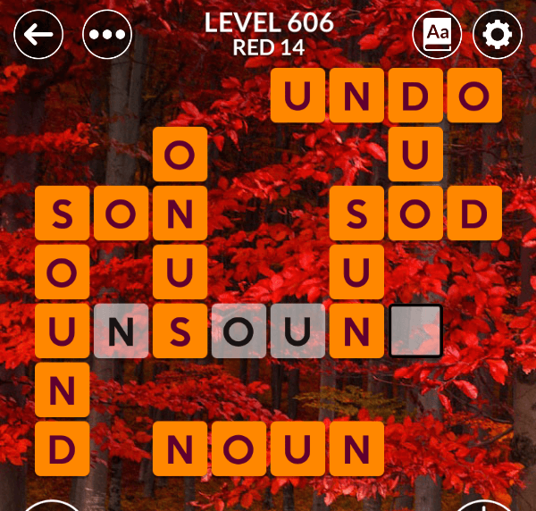 Wordscapes level 606
