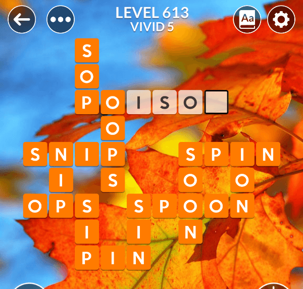 Wordscapes level 613