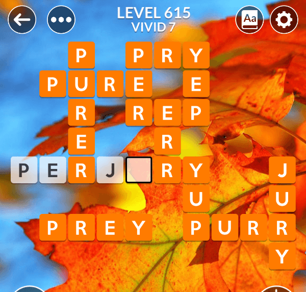Wordscapes level 615