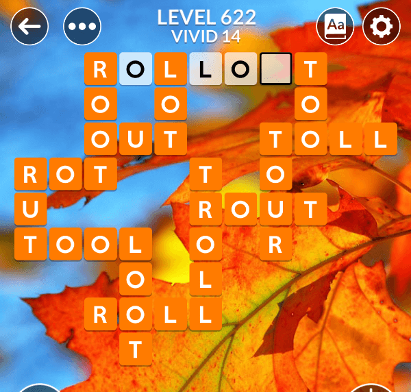 Wordscapes level 622