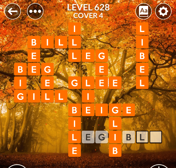 Wordscapes level 628