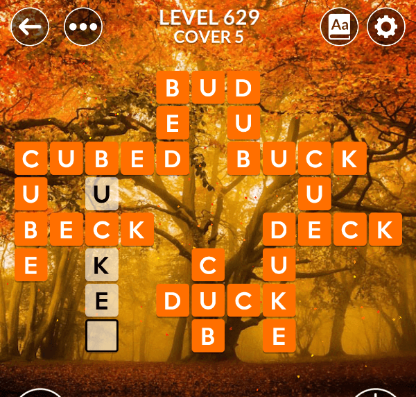 Wordscapes level 629