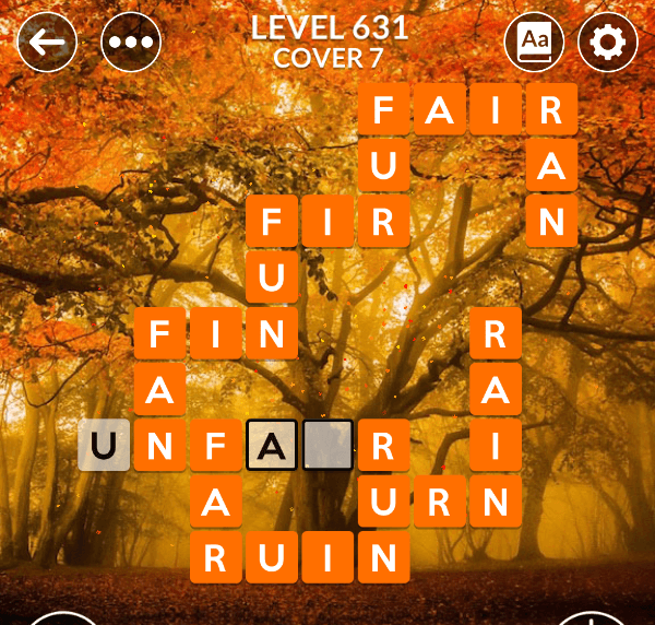 Wordscapes level 631