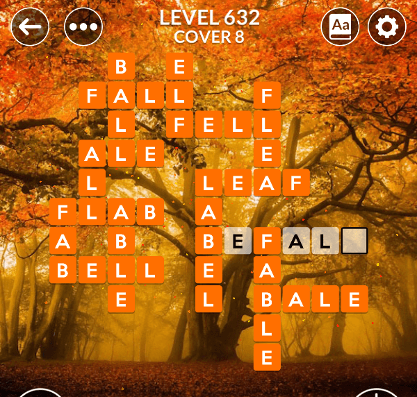 Wordscapes level 632