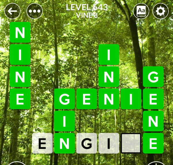 Wordscapes level 643