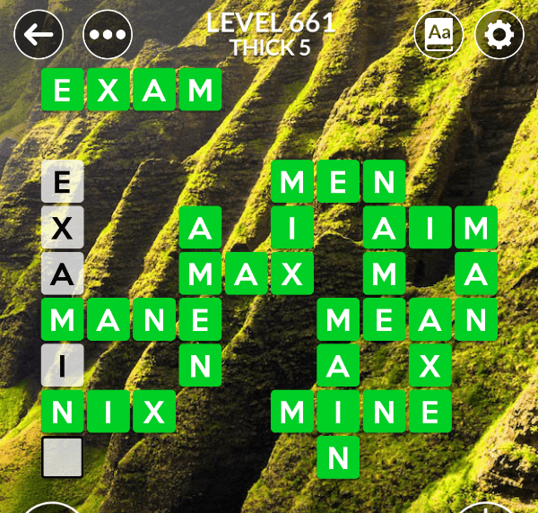 Wordscapes level 661