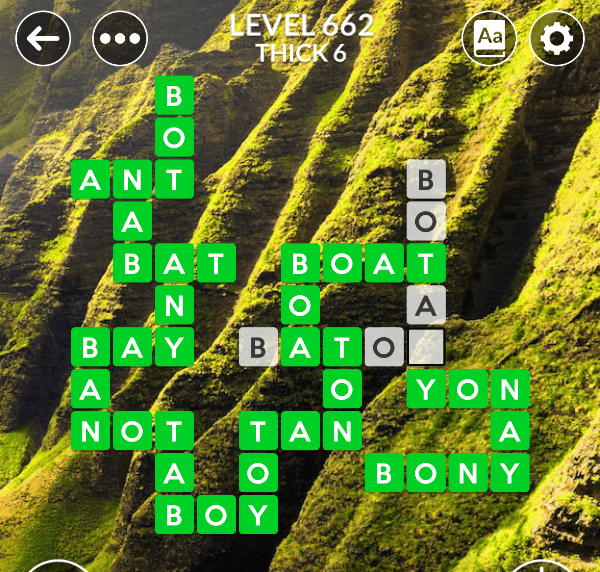 Wordscapes level 662