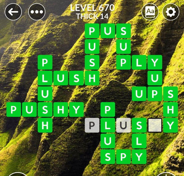 Wordscapes level 670