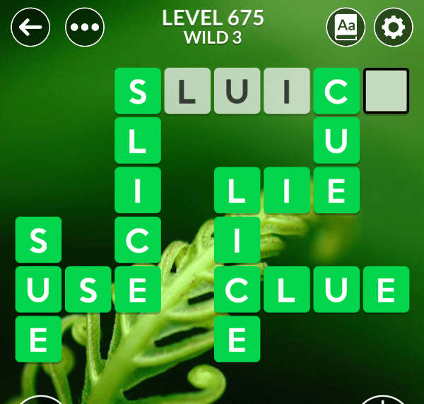 Wordscapes level 675