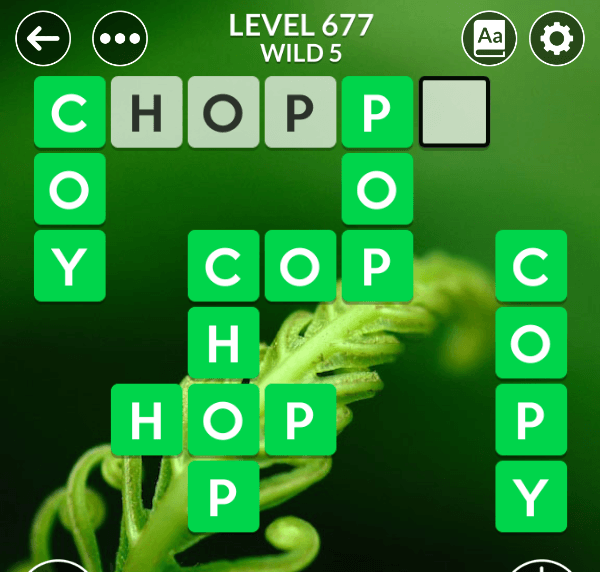Wordscapes level 677