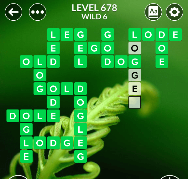 Wordscapes level 678