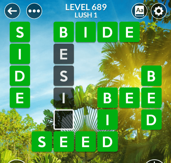 Wordscapes level 689