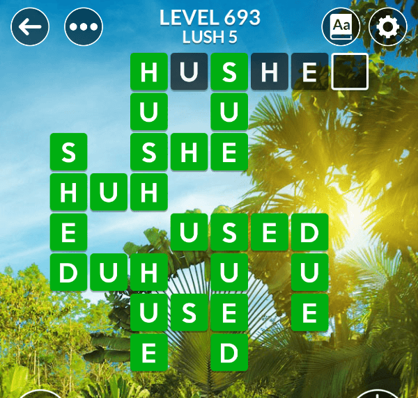 Wordscapes level 693