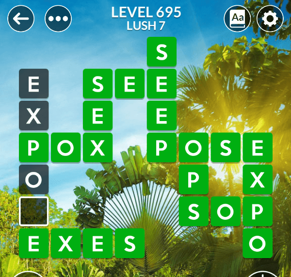 Wordscapes level 695