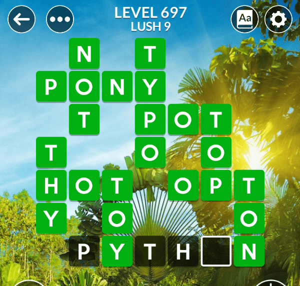 Wordscapes level 697