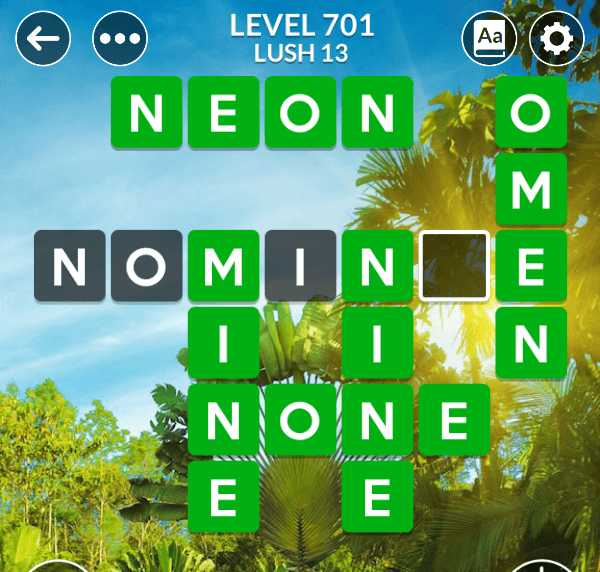 Wordscapes level 701