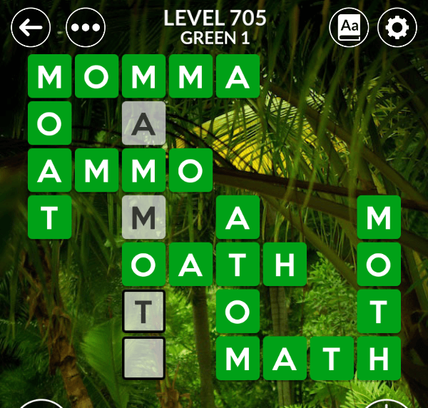 Wordscapes level 705