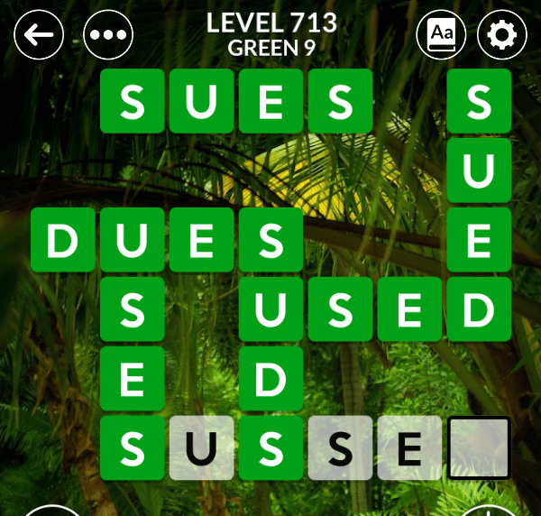 Wordscapes level 713