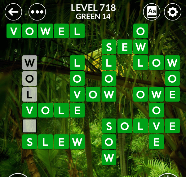 Wordscapes level 718