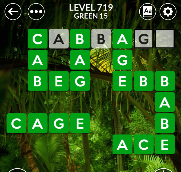 Wordscapes level 719