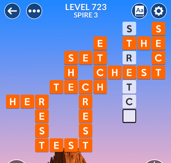 Wordscapes level 723