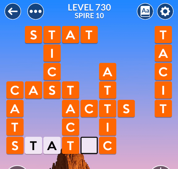 Wordscapes level 730