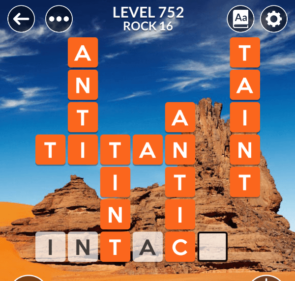 Wordscapes level 752