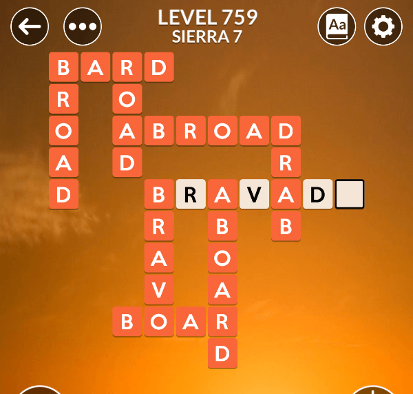 Wordscapes level 759
