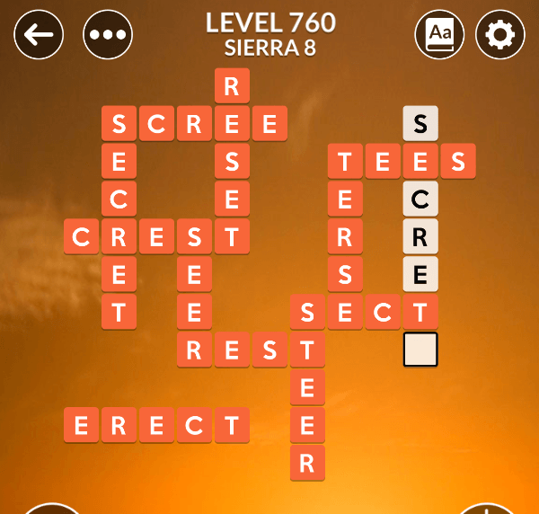 Wordscapes level 760