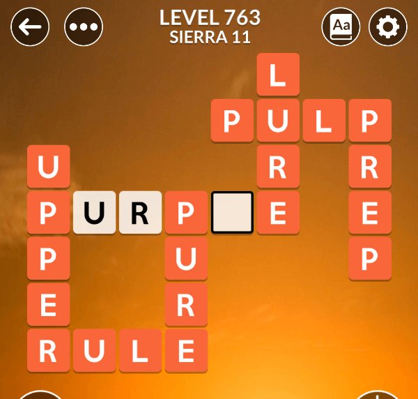 Wordscapes level 763