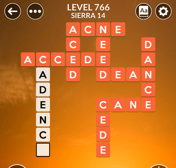 Wordscapes level 766