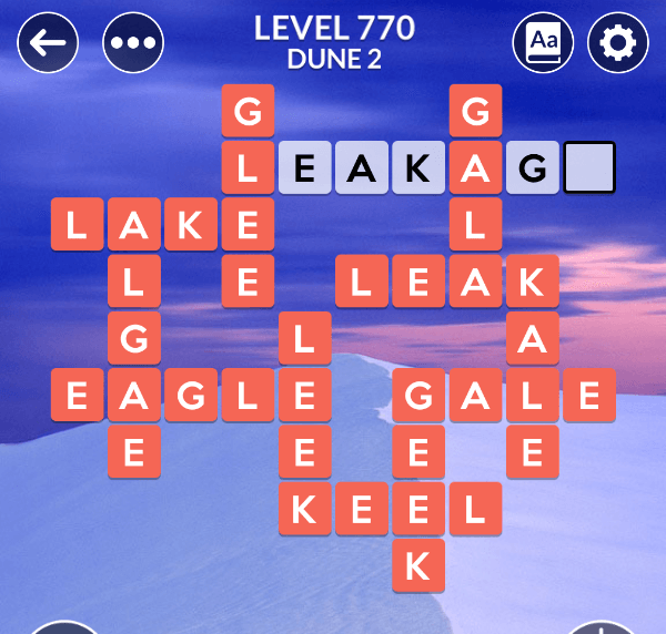 Wordscapes level 770