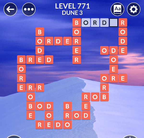 Wordscapes level 771
