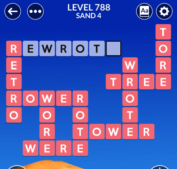 Wordscapes level 788