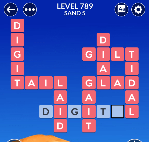 Wordscapes level 789