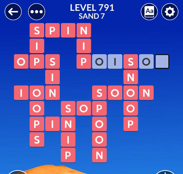 Wordscapes level 791