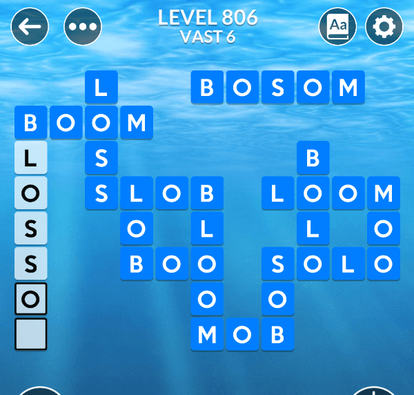 Wordscapes level 806
