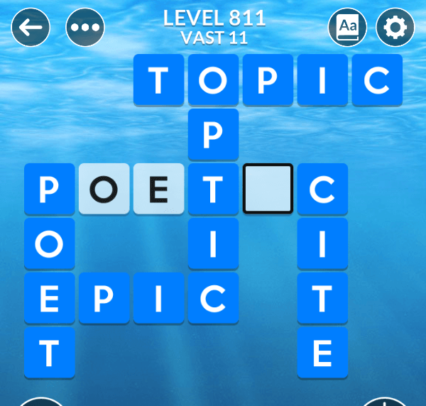 Wordscapes level 811