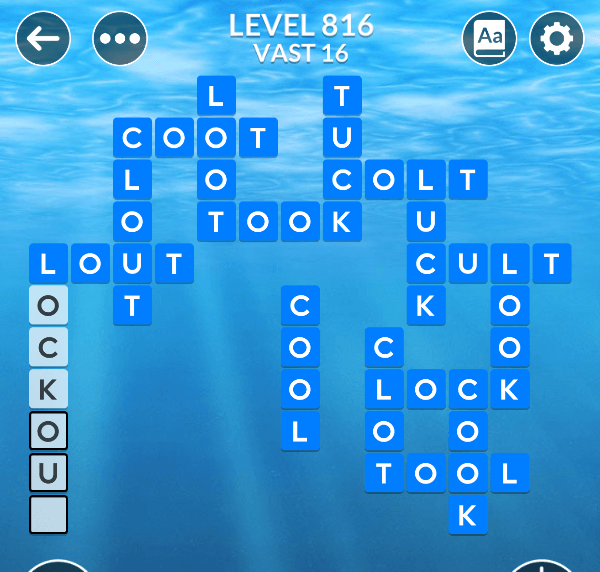 Wordscapes level 816