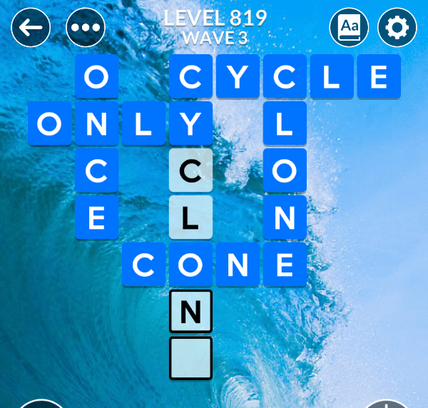 Wordscapes level 819