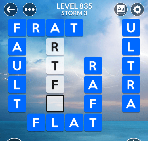 Wordscapes level 835